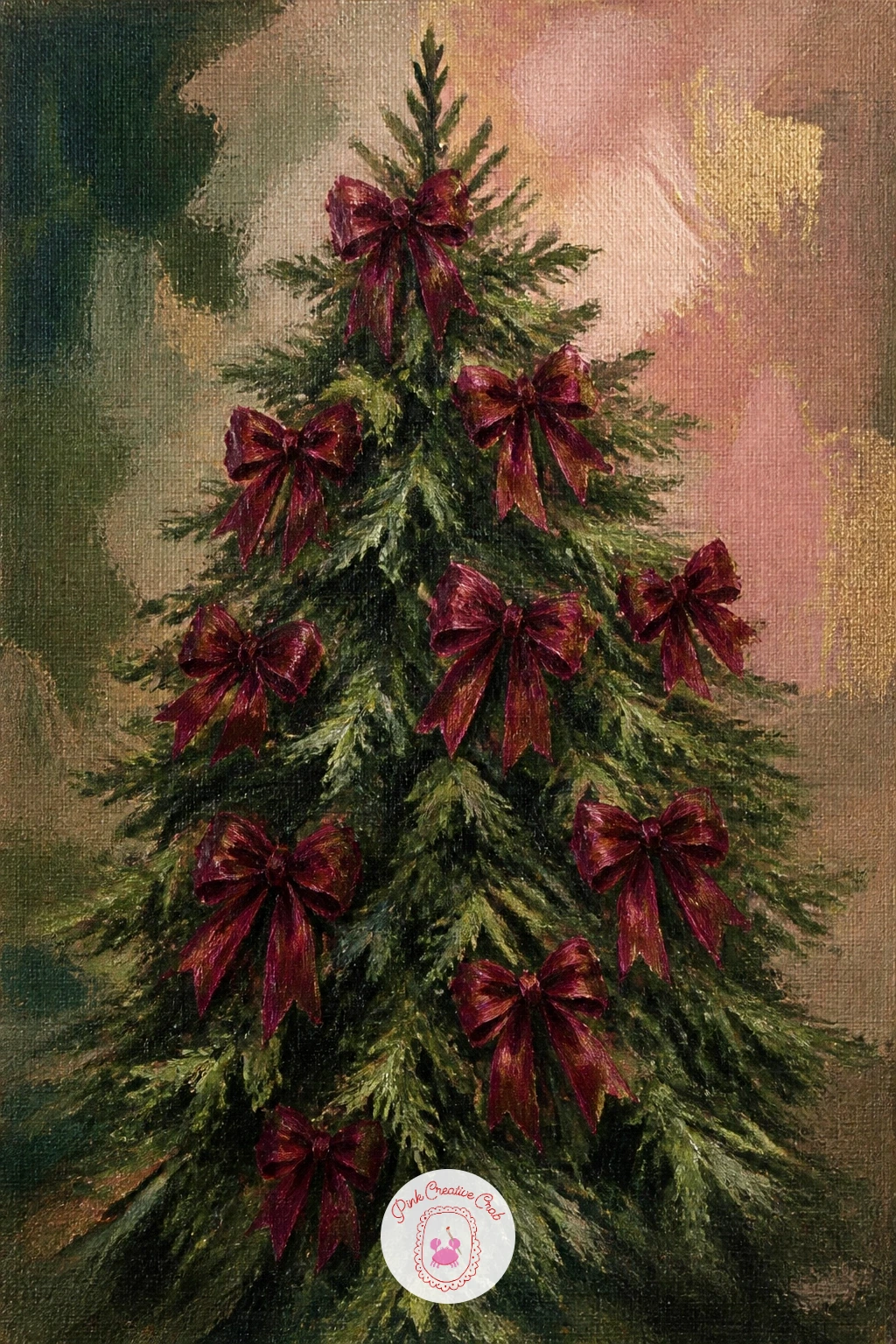 Tree Decorated Only With Bows — Strip the decoration back to just one idea with a tree decorated only with bows, nothing else competing for attention.