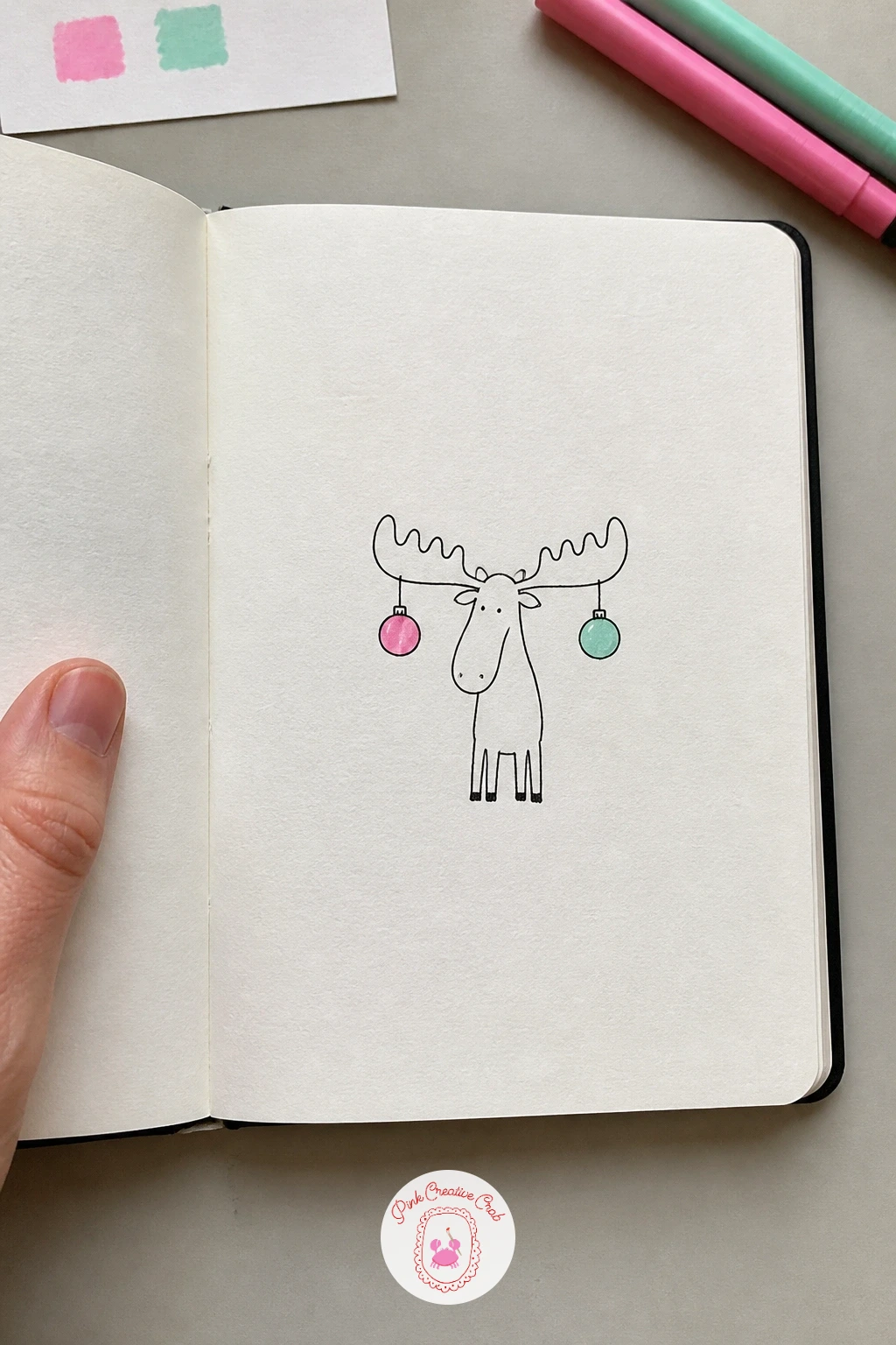 Moose With Ornaments on Its Antlers — Moose With Ornaments on Its Antlers takes the antler idea from the reindeer and adds a decorative twist. Christmas
