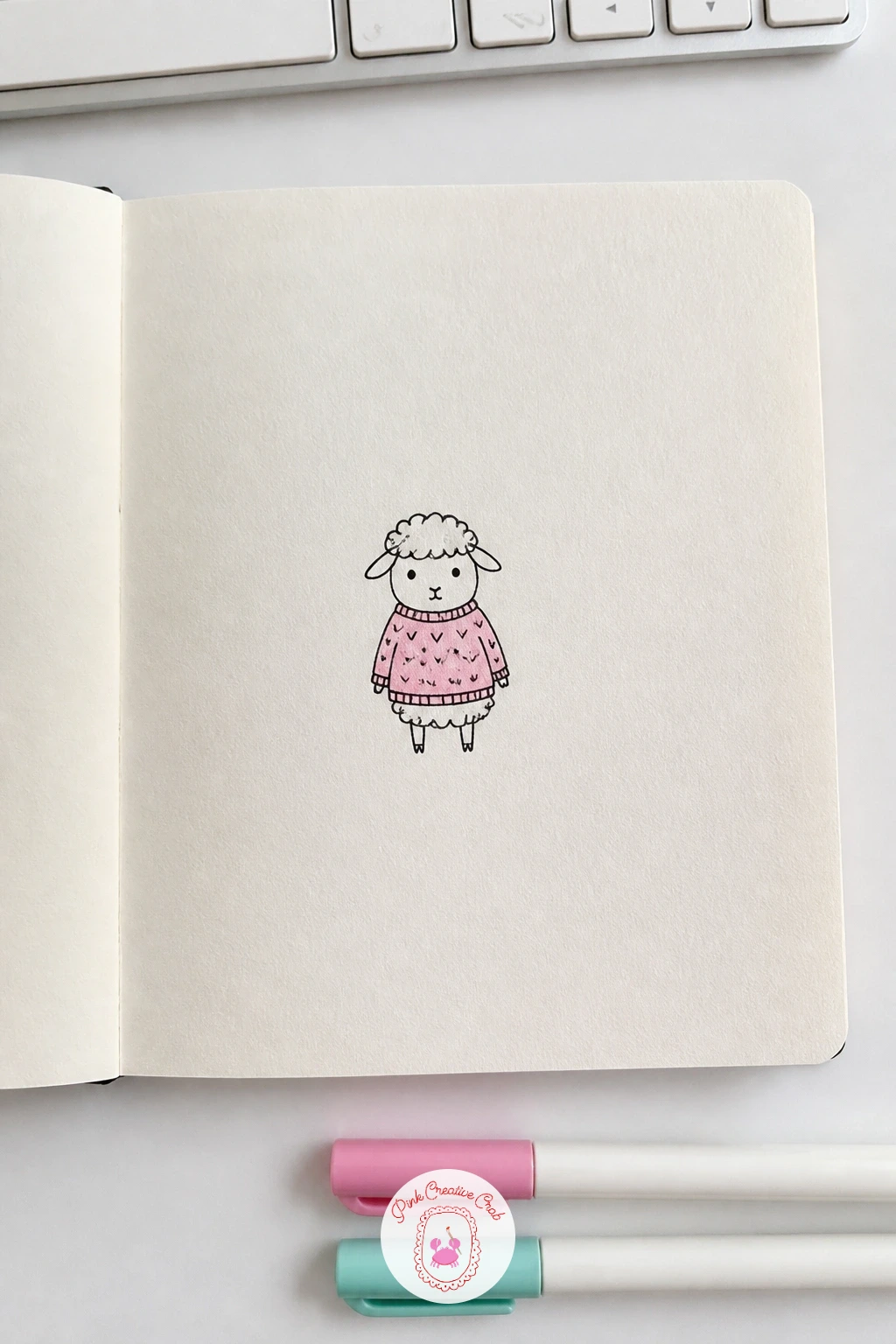 Sheep in a Sweater — Sheep in a Sweater returns to the cloud shaped wool body used for the lamb, but this time adds a knitted sweater layered over the chest