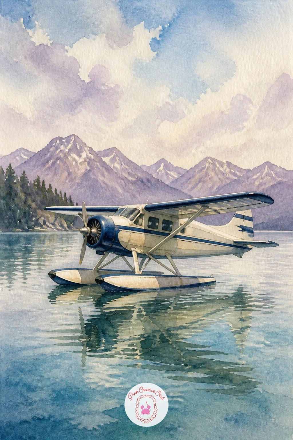 Vintage Seaplane On A Lake — A seaplane resting on calm water pairs well with the lake reflection trick from earlier in this list, so it is a nice one to try