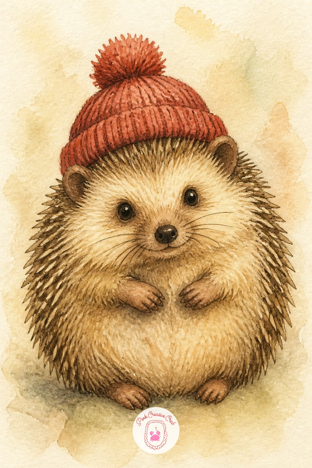 Hedgehog In A Knitted Hat — Bundle the next hedgehog up in a tiny knitted hat, the kind of cozy detail that makes this whole theme so popular on Pinterest