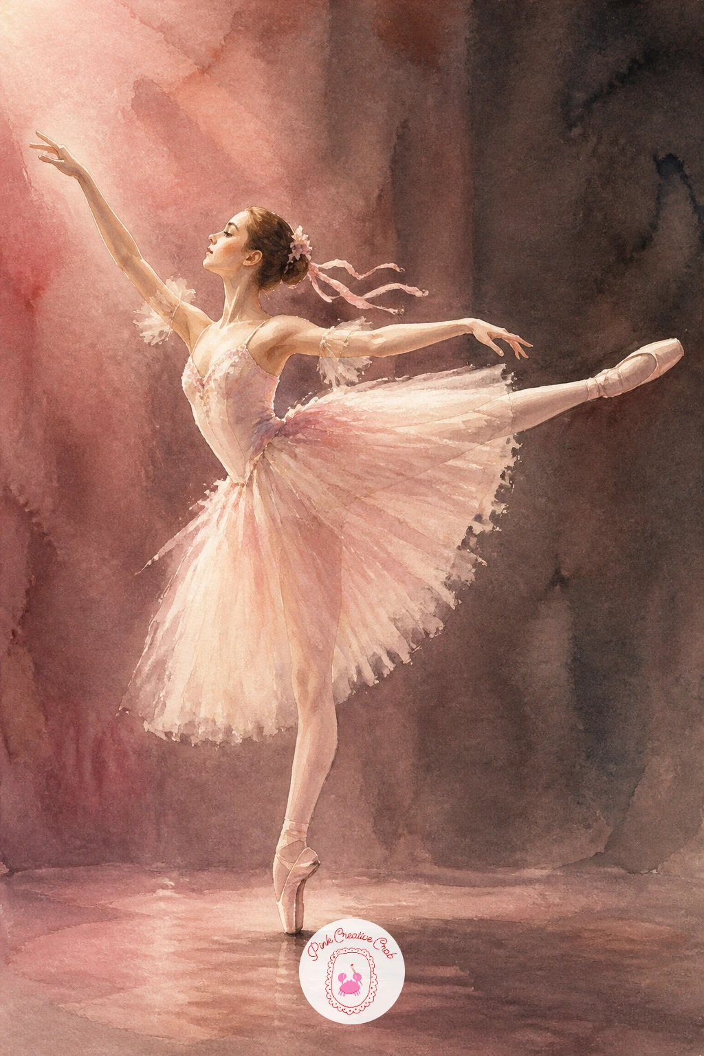 Arabesque on Stage — Light shifts the whole mood once you reach a ballerina in an arabesque on stage, so treat this as your first lighting study in the list.