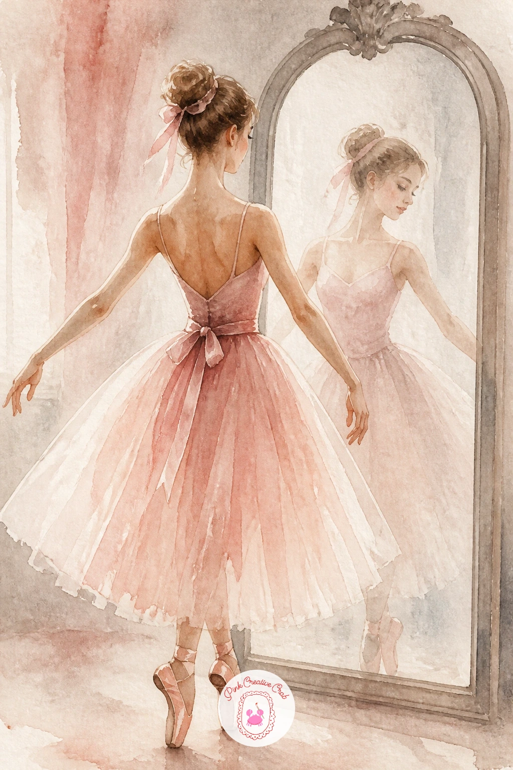 Mirror Reflection of a Dancer — Challenge your sense of proportion with a mirror reflection of a dancer, where the whole trick is making the reflected figure