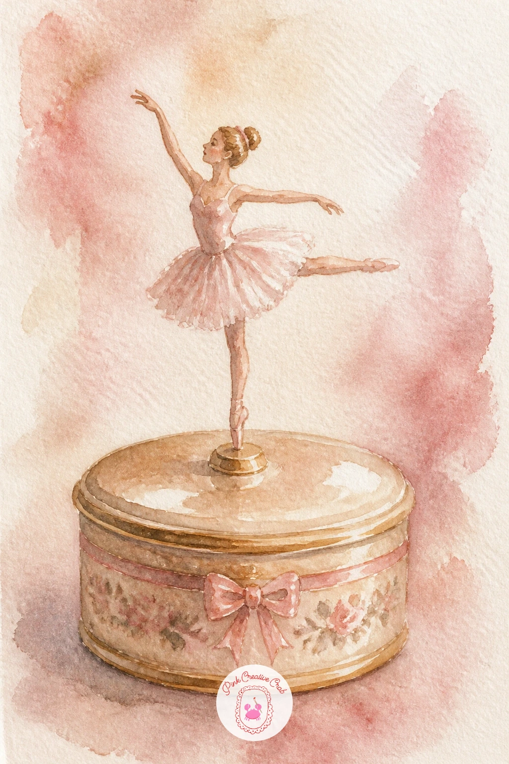 Music Box Ballerina — Bring in a touch of nostalgia with a music box ballerina, a small spinning figure frozen in one graceful pose atop a tiny round stage.