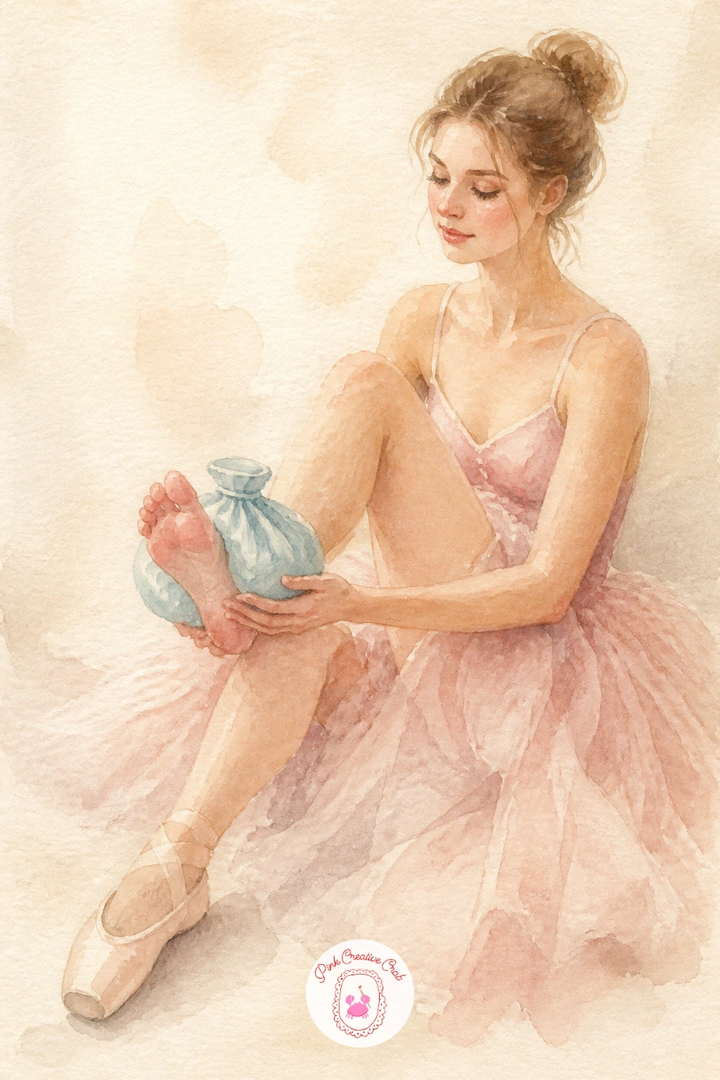 Icing Her Feet — Show the quieter side of the craft with a dancer icing her feet, a small honest moment that balances all the glamour elsewhere on this list.