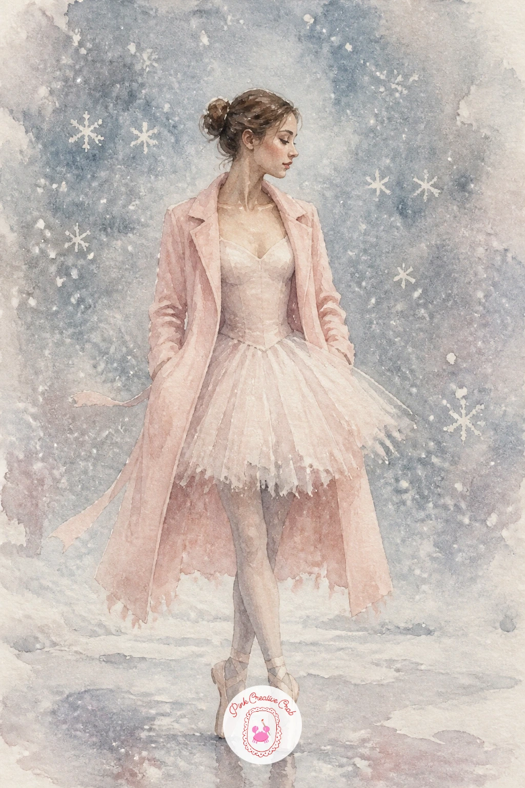 A Ballerina in Snowfall — Let the weather carry the mood for a ballerina in snowfall, a scene where falling snow does most of the atmospheric work around a