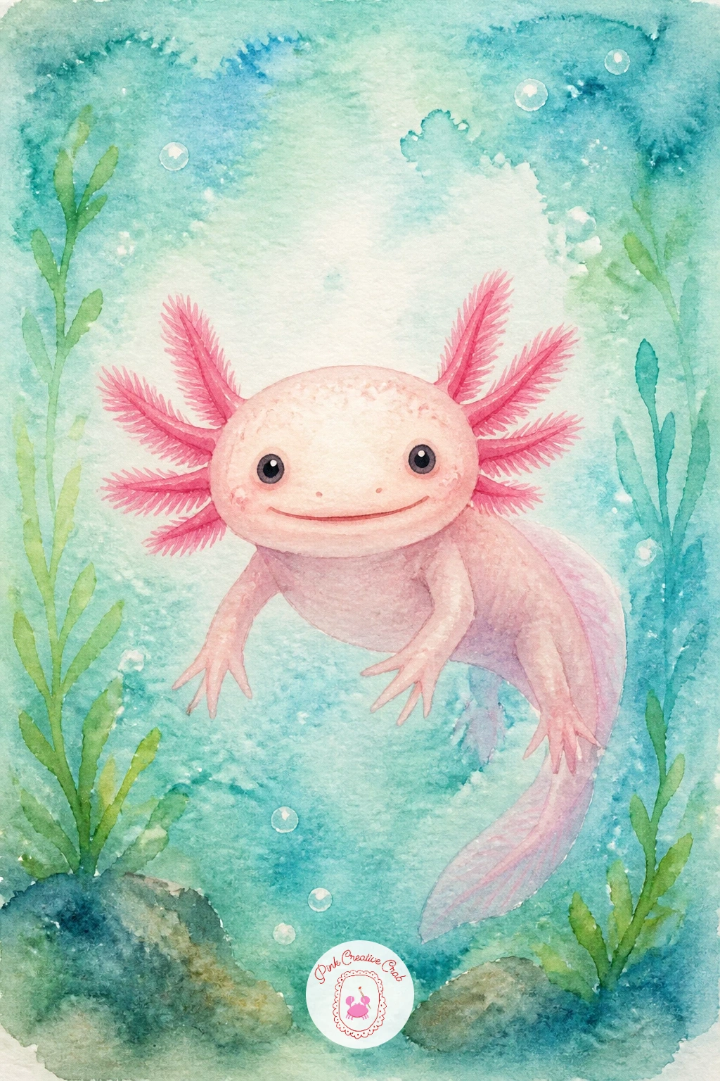 Axolotl Smiling in Clear Water",'content':" Give the pond a visitor from further away with an axolotl, its feathery gills and permanent smile making it one of