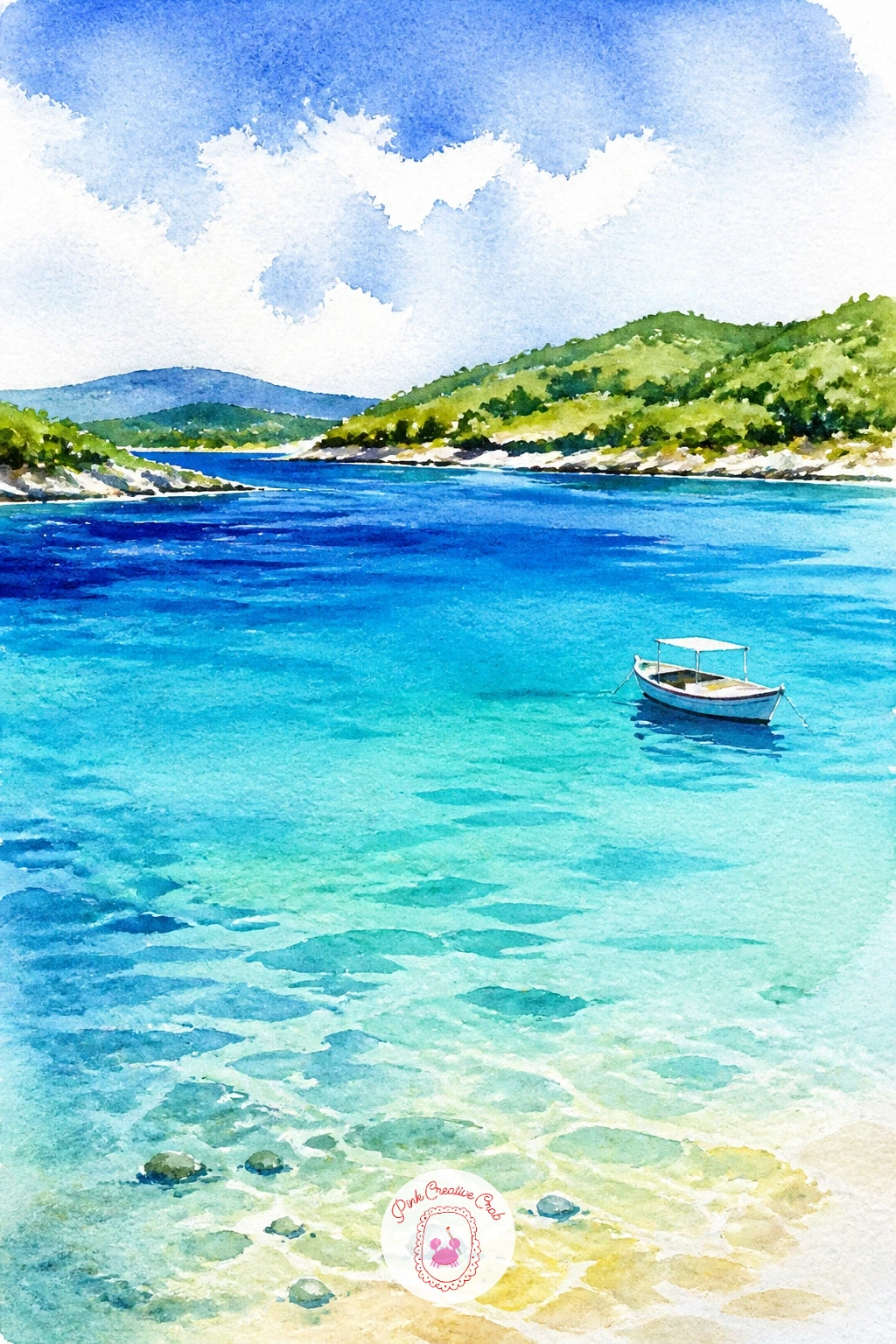 Turkish Blue Lagoon — Go wide and calm for a Turkish blue lagoon, a sheltered stretch of impossibly layered turquoise water ringed by low green hills.