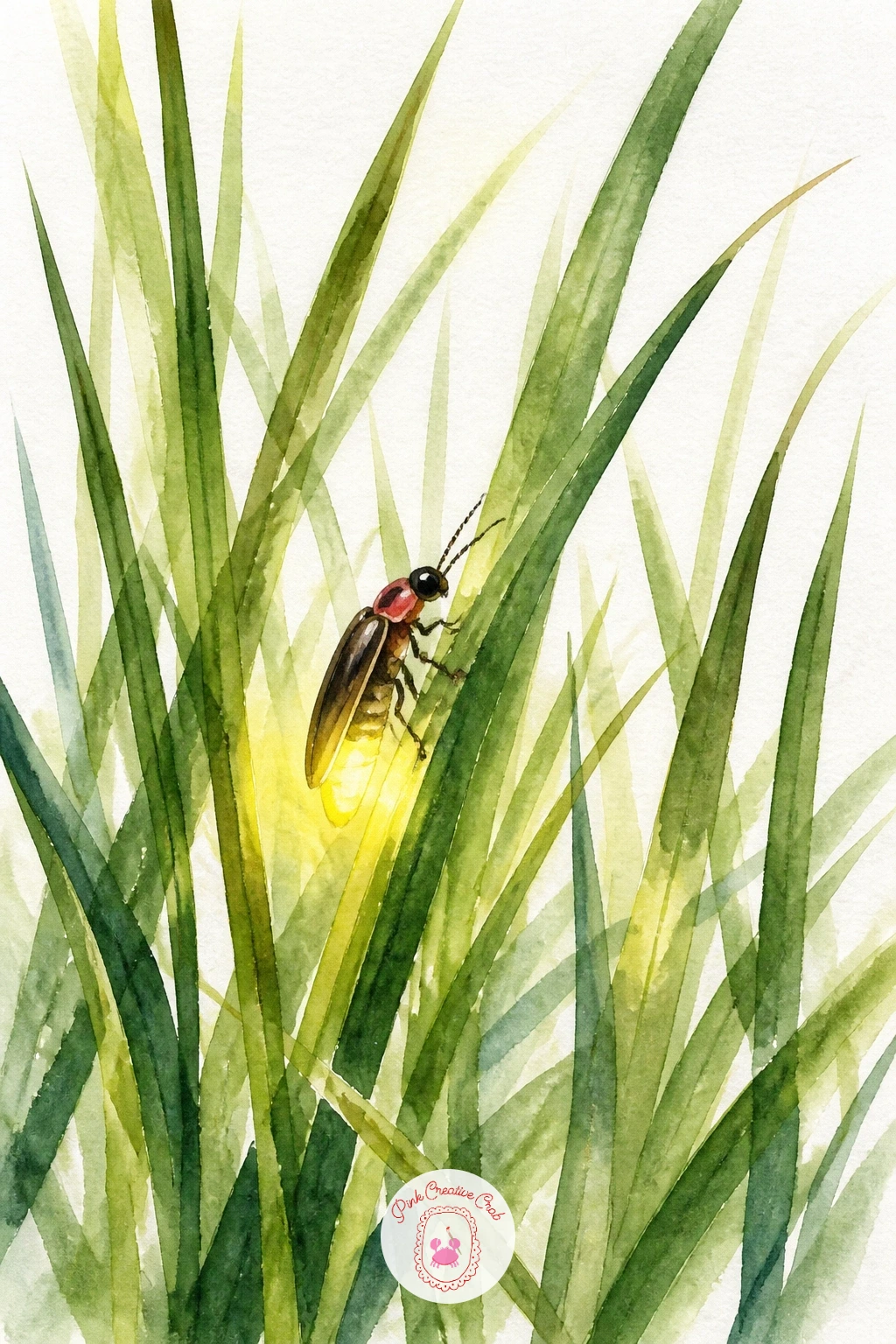 Firefly Glowing in Tall Grass — Give yourself a break from heavy shells with a firefly glowing in tall grass, a subject built almost entirely on light rather