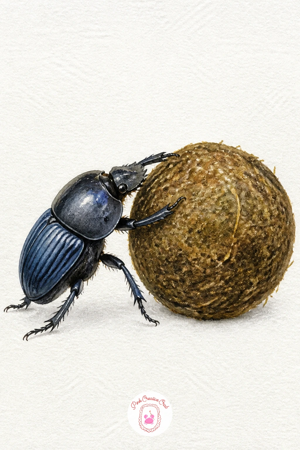 Dung Beetle Rolling a Ball — Add some movement with a dung beetle rolling a ball, a genuinely charming little action scene once you let go of any squeamishness
