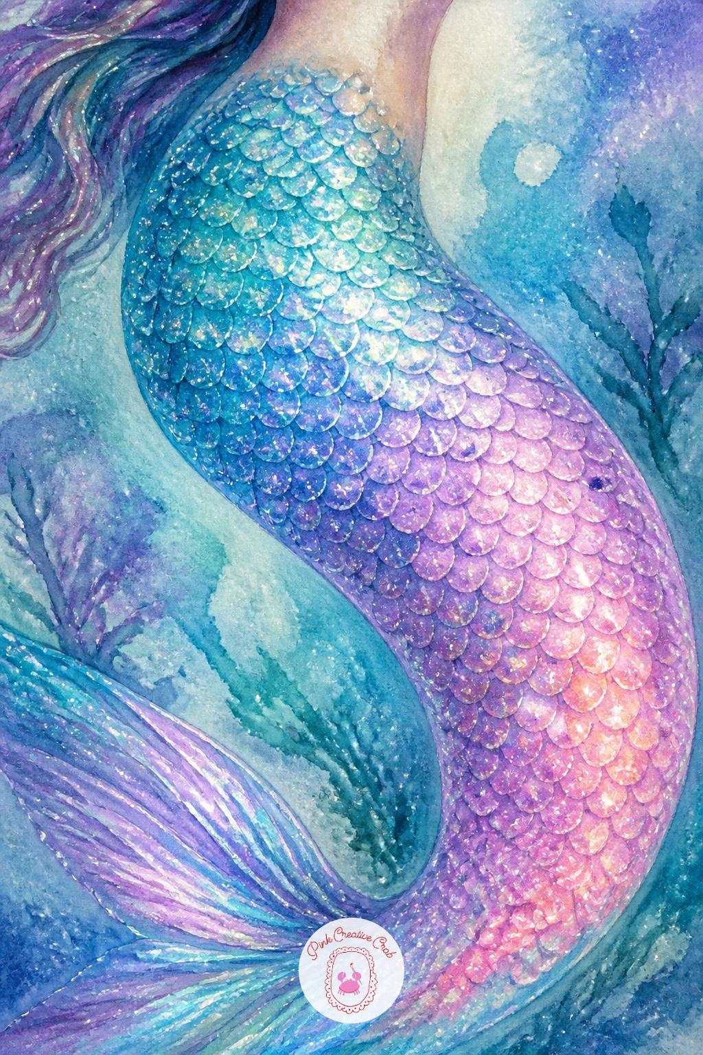 Mermaid With Iridescent Scales",'content':" Make the opalescent trend the whole point with a mermaid with iridescent scales, her tail rendered as a close-up