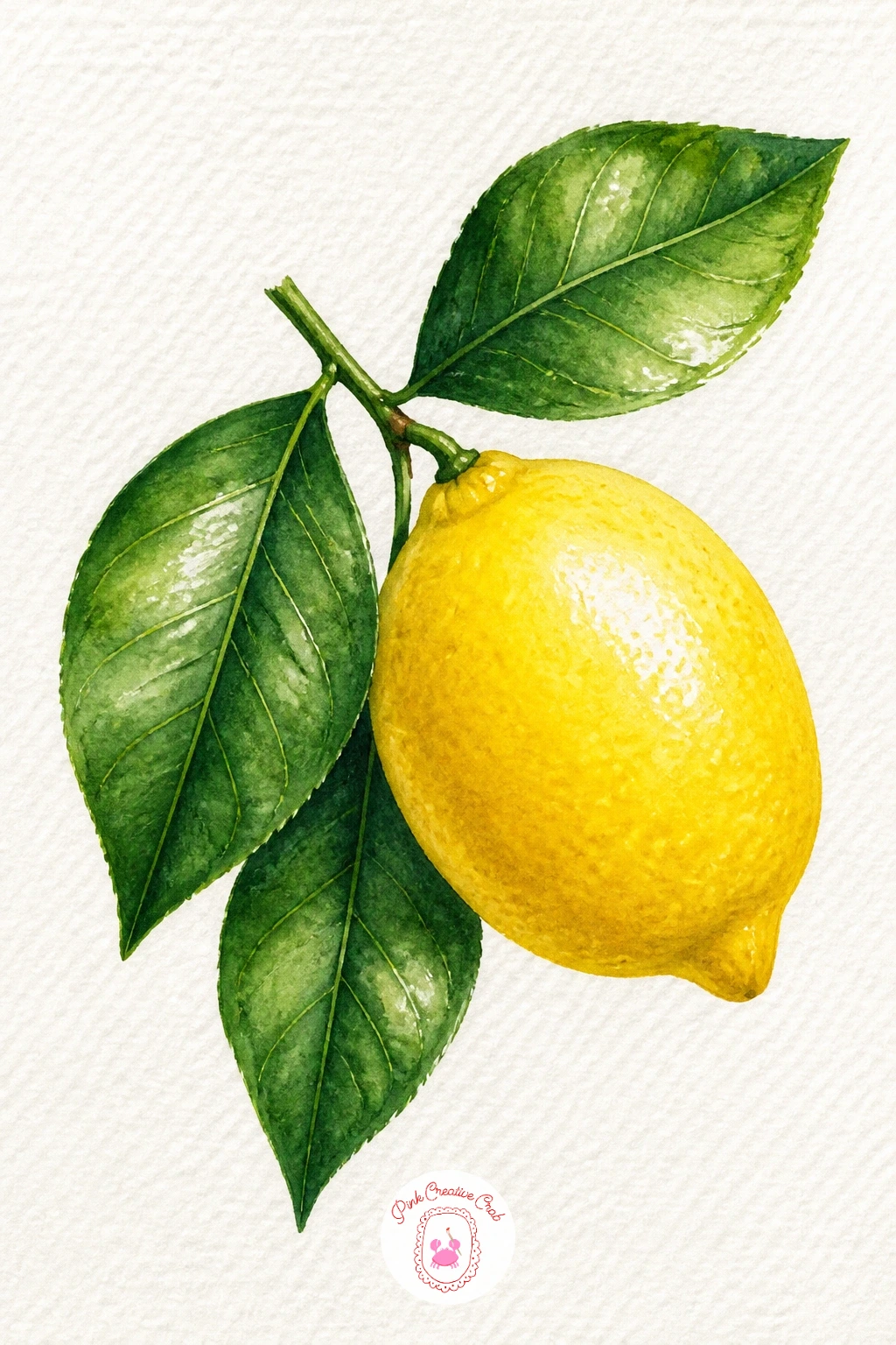 Lemon Leaves With a Lemon — Pair glossy dark leaves with one bright lemon for a classic kitchen-botanical feel. Watercolor leaves