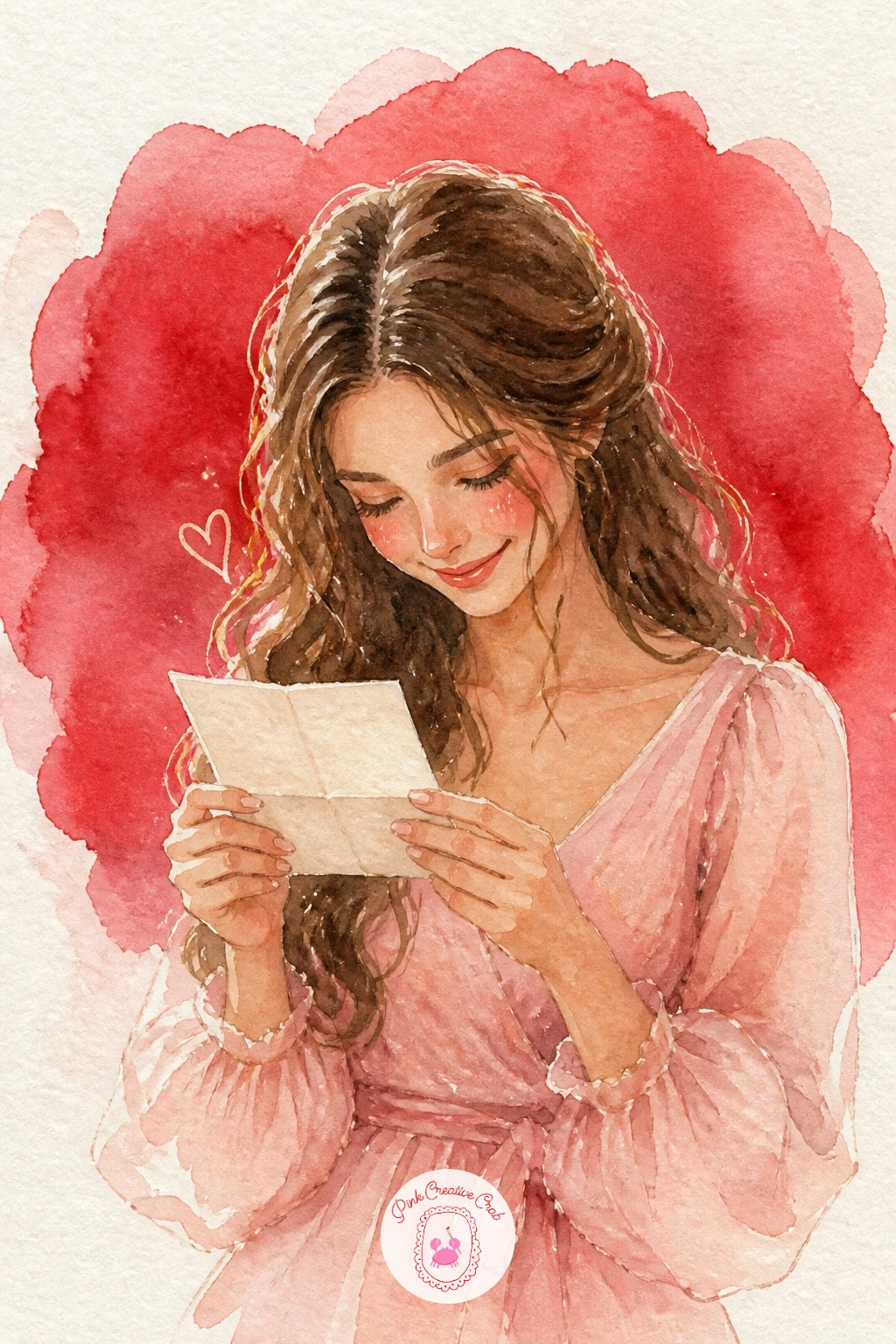 Girl Reading A Love Note — Bring in a figure properly with a girl reading a love note, where keeping proportions simple matters more than any likeness.