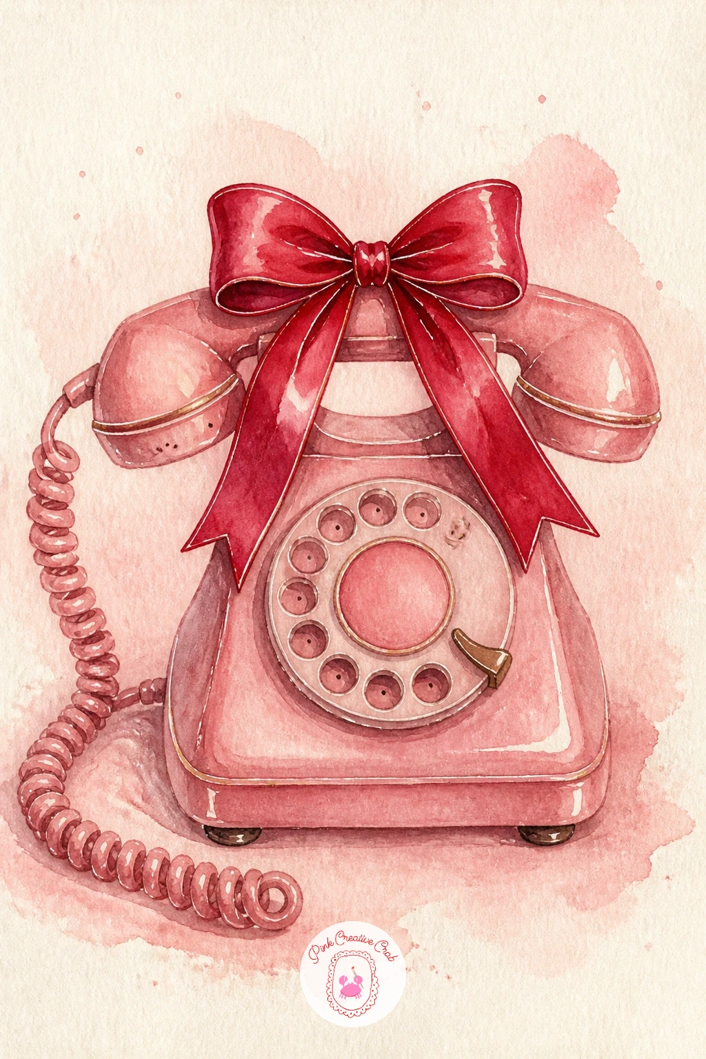 Vintage Telephone With A Bow — Return to a tighter still life with a vintage telephone with a bow, where getting the shape right depends on one simple