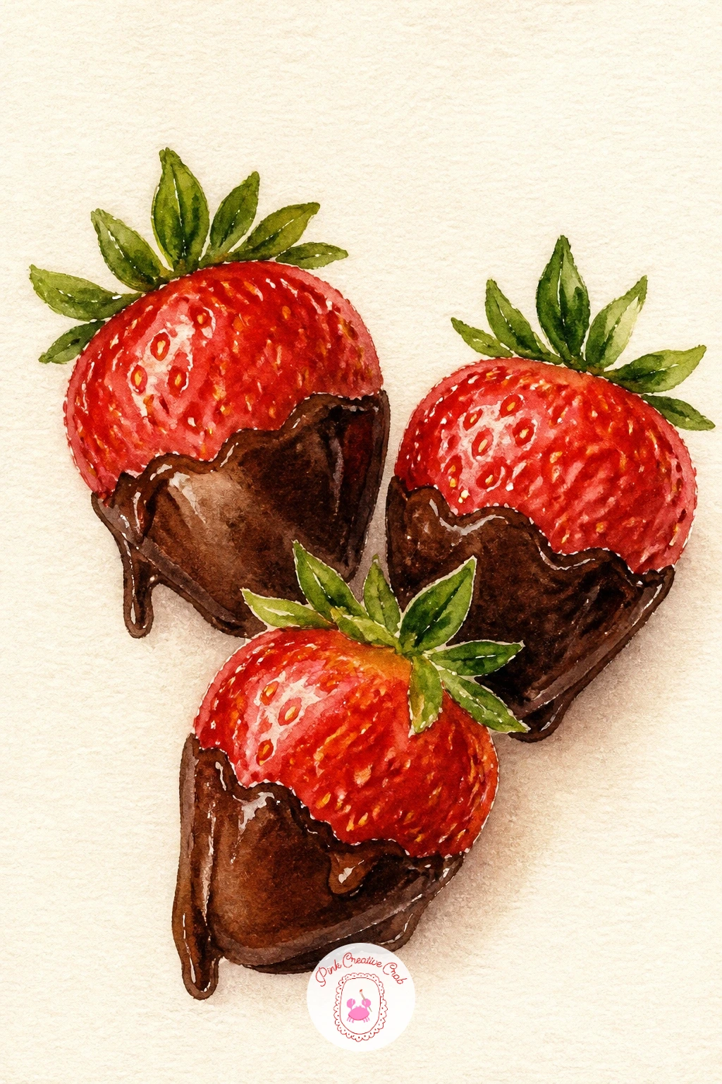 Strawberries Dipped In Chocolate — Slow down for strawberries dipped in chocolate, a small food study that leans entirely on edges and texture. Valentines