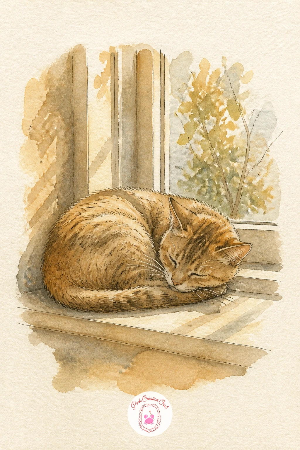 Cat Napping in the Sun — A cat napping in the sun is a gentle animal study, and getting the pose right starts with one comparison: measure the cat's curled