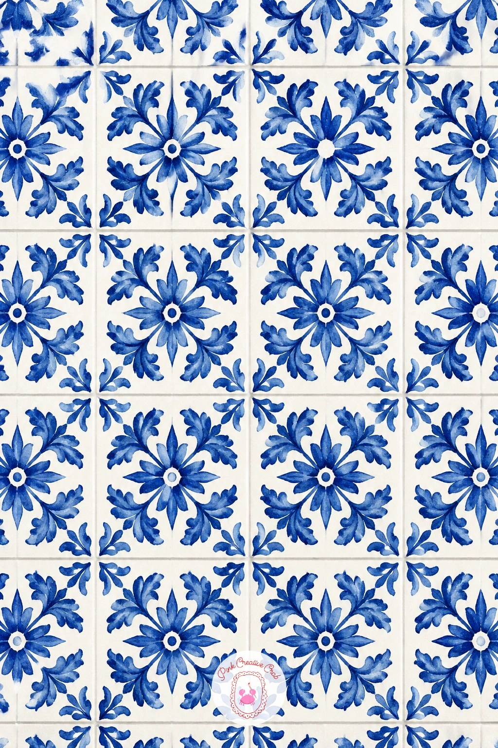 Tile Pattern Like Portuguese Azulejos — Borrow from decorative tilework for a tile pattern like Portuguese azulejos, built from one square motif repeated edge