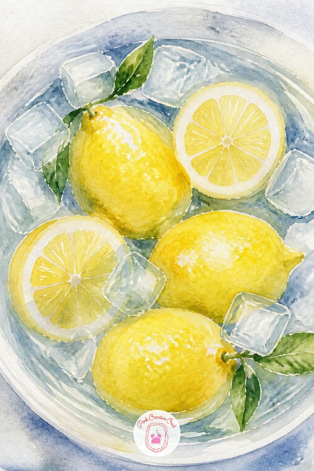 Lemons in a Bowl of Ice Water — Start simple with lemons in a bowl of ice water, a subject that lets you practice floating shapes without worrying about a