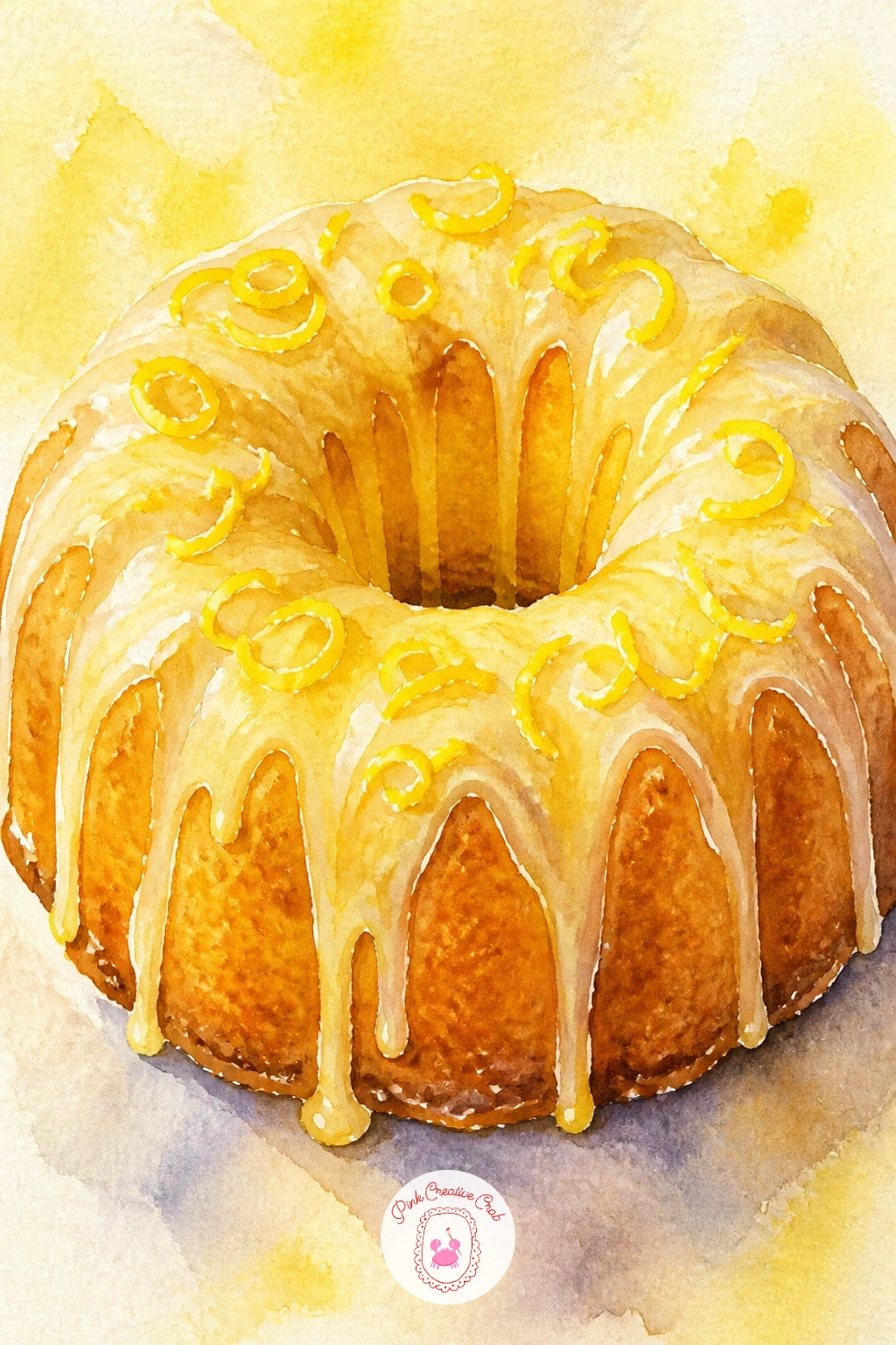 Lemon Cake With Glaze — Bring the kitchen back in with a lemon cake with glaze, where the challenge is painting a dripping glaze without it looking stiff.