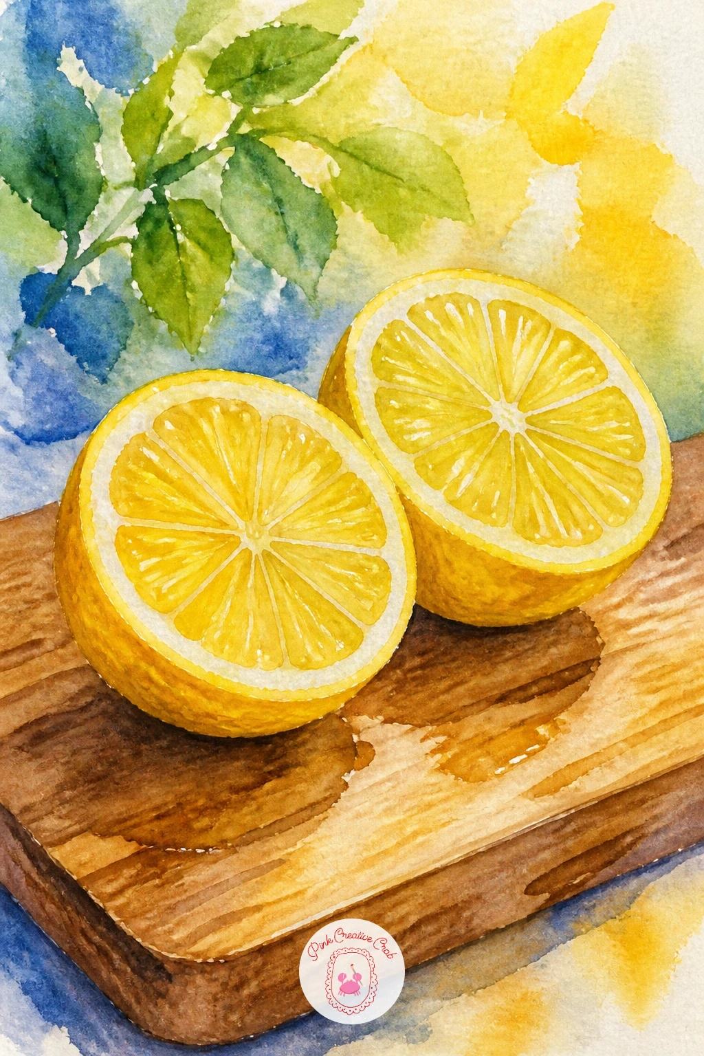 Lemon Halves on a Cutting Board — Return to the kitchen counter with lemon halves on a cutting board, a classic still life for practicing the inside of a cut