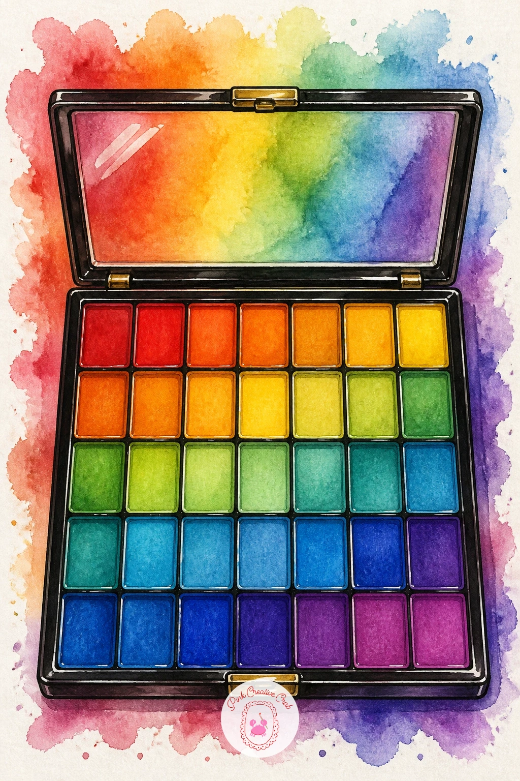 Makeup Palette in Rainbow Shades — Take the earlier eyeshadow palette further with a full rainbow palette, every pan a different hue arranged in a gradient.