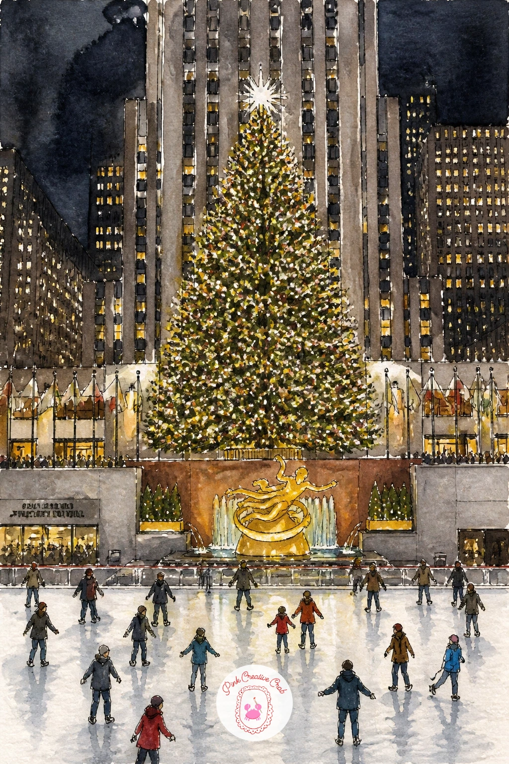 Christmas Tree at Rockefeller Center — Bring in the holiday crowd for the Christmas tree at Rockefeller Center, lit from base to star and towering over the