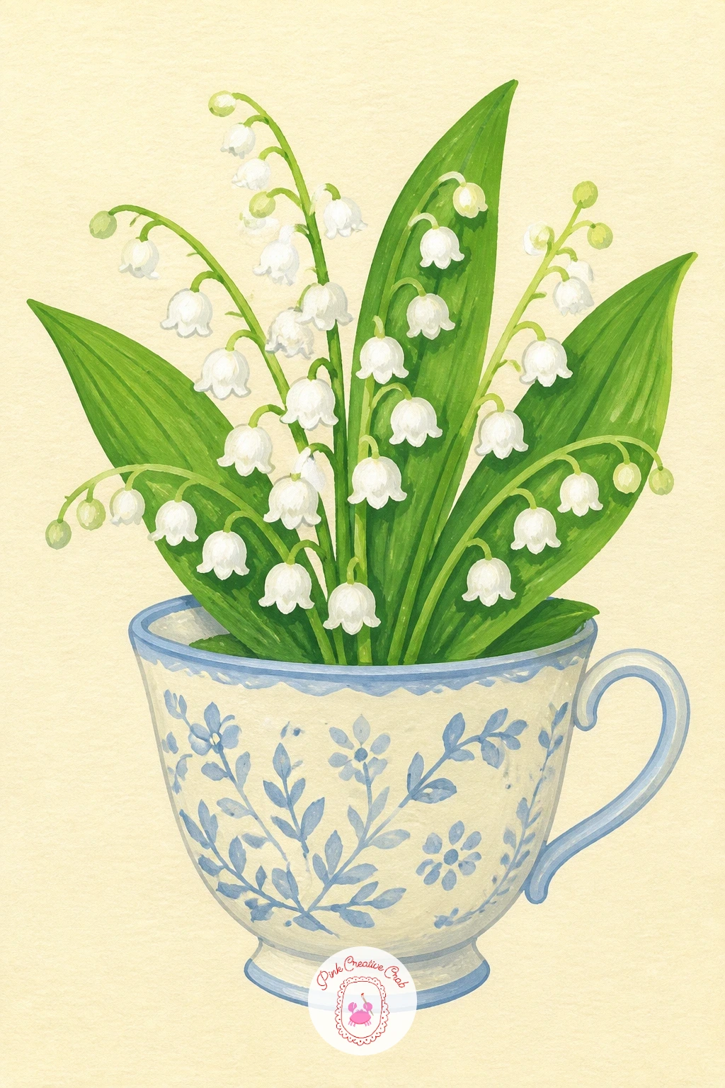 Lily of the Valley in a Teacup — Give the flowers a cosy container next: lily of the valley arranged in a teacup, the kind of small still life that fills a