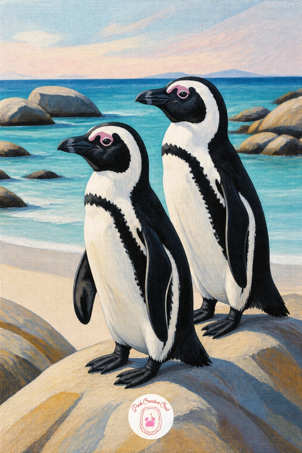 African Penguins On Boulders Beach — Trade ice for turquoise with African penguins on Boulders Beach, a scene built entirely on warm sand and bright water