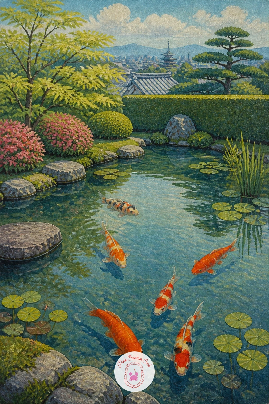 28 Koi Fish Painting Ideas for Japanese Garden Ponds and Lucky Little Scenes