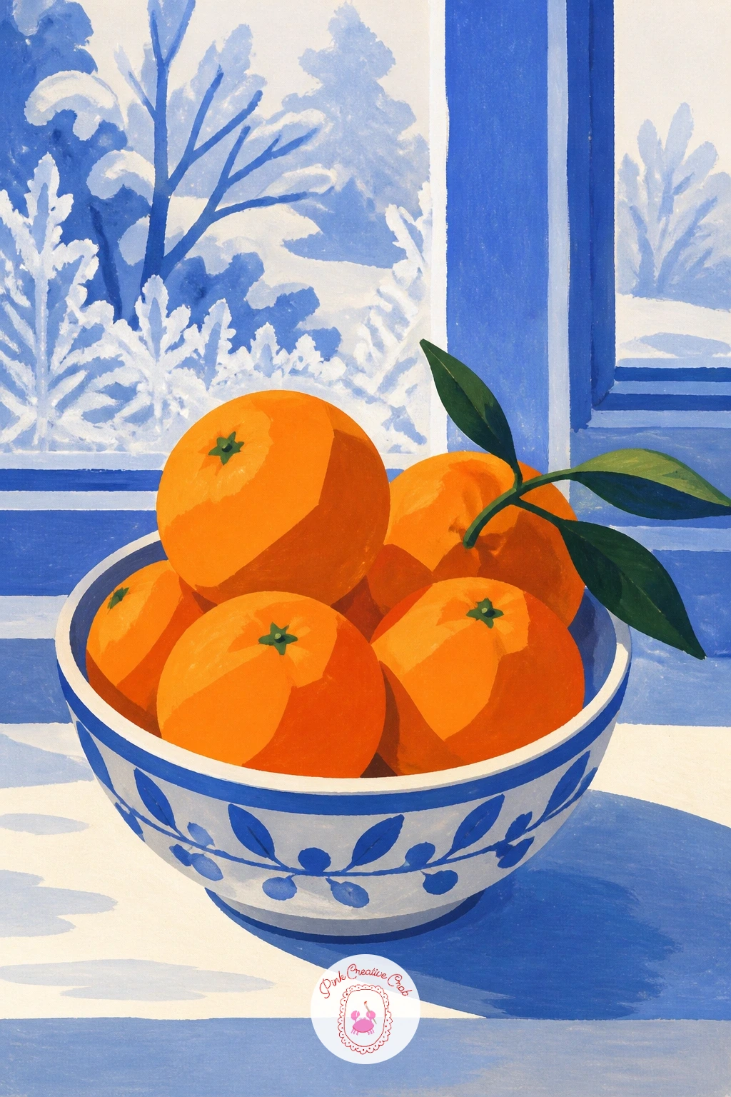Bowl of Tangerines on a Winter Windowsill — From the net bag to a softer still life, a bowl of tangerines on a winter windowsill plays with light coming from