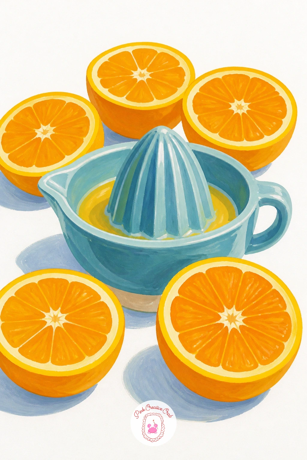 Citrus Juicer With Cut Halves — Returning to the kitchen counter, a citrus juicer with cut halves is a simple object study built from one clear light source.