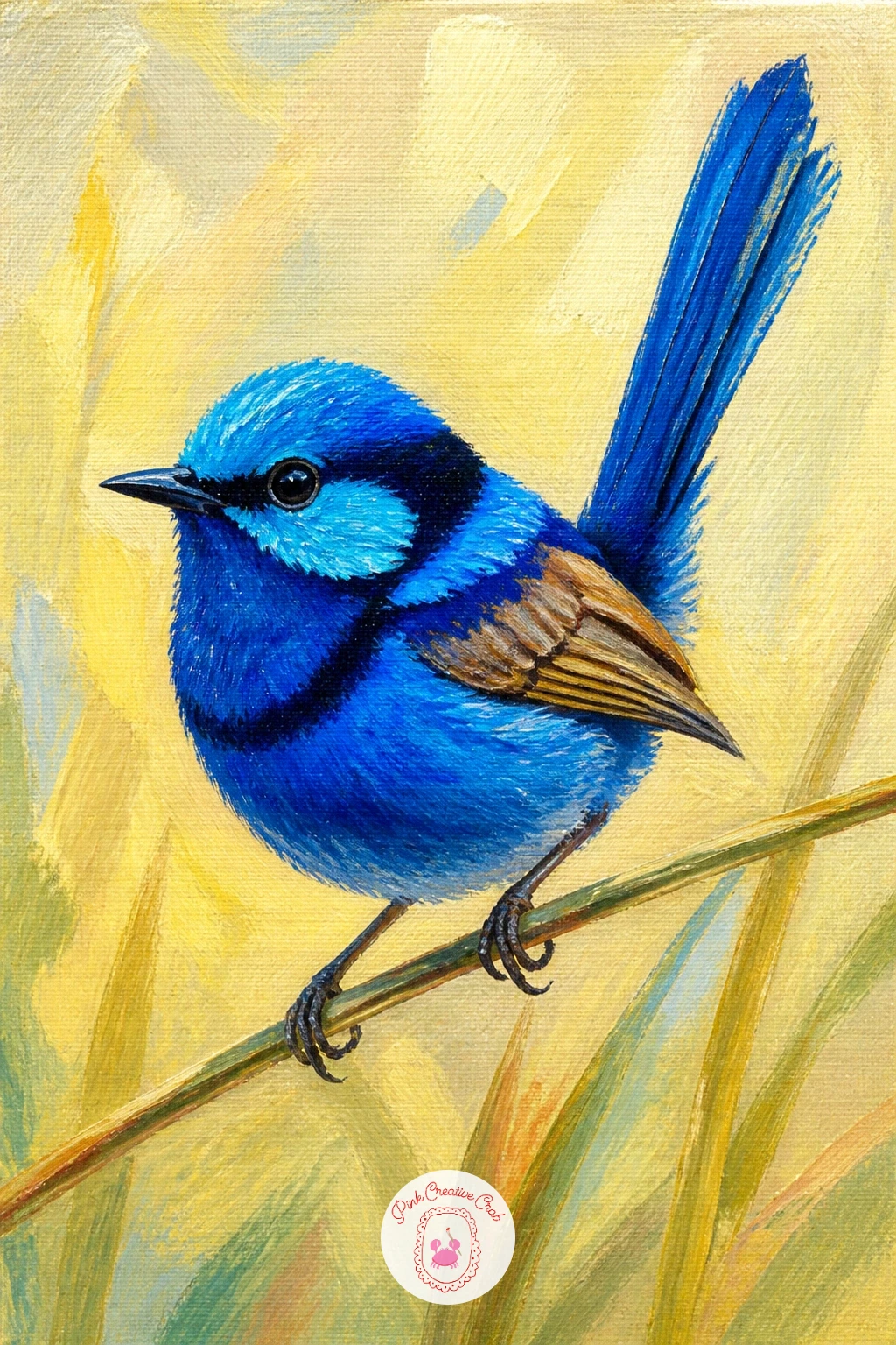 Blue Fairy Wren — Bring in a burst of color with a blue fairy wren, a tiny bird whose bright blue plumage makes it one of the most cheerful subjects on this