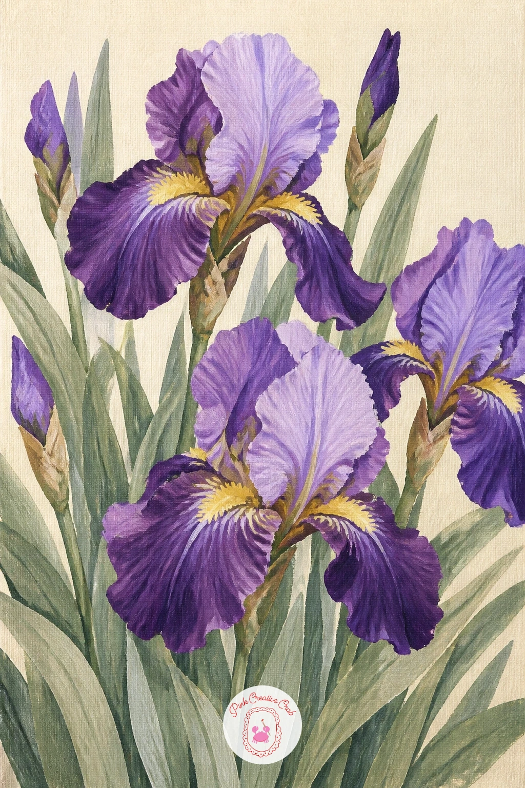 Bearded Irises In A Cottage Border — Bearded irises in a cottage border make a forgiving first subject because the blooms sit at different heights and none of