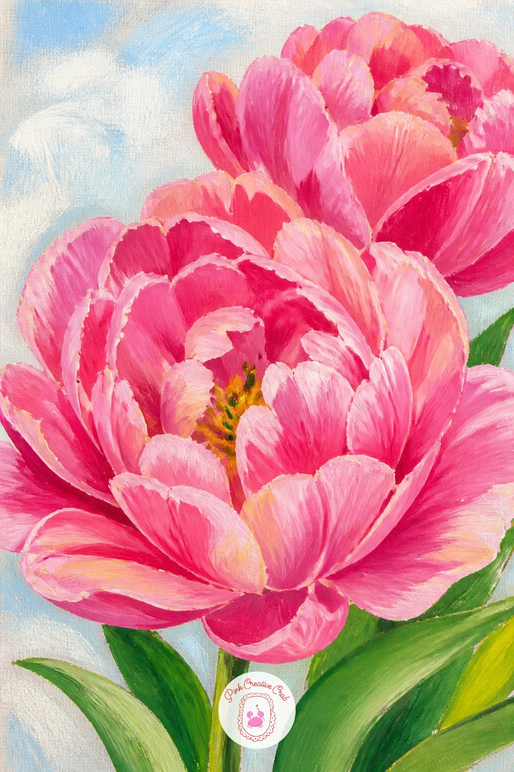 Double Peony Tulips — Double peony tulips, with their ruffled, many-layered petals, ask for a slightly different build than a standard tulip bloom. Tulip