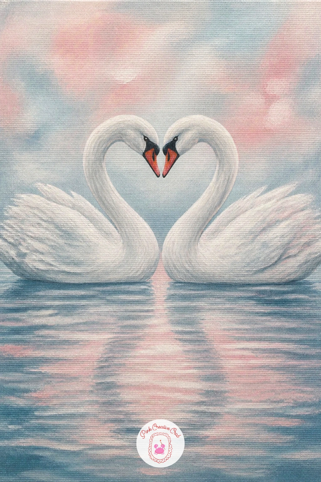 Two Swans Forming a Heart — Once you are comfortable with one swan, two swans forming a heart with their necks is the natural next step and a favourite for