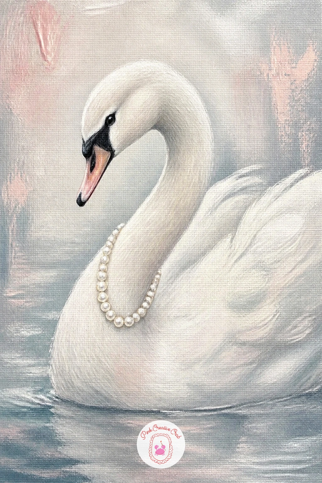 Swan Wearing a Pearl Necklace — For something a little more decorative, try a swan wearing a pearl necklace draped around its neck, a favourite for anyone who