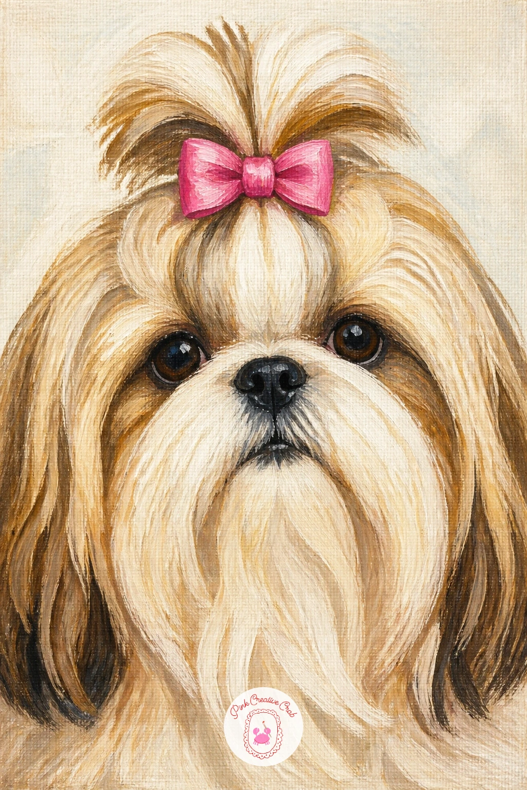 Shih Tzu With A Topknot — Bring back the pampered look with a shih tzu, its signature topknot tied up with a little bow above flowing facial fur. Dachshund