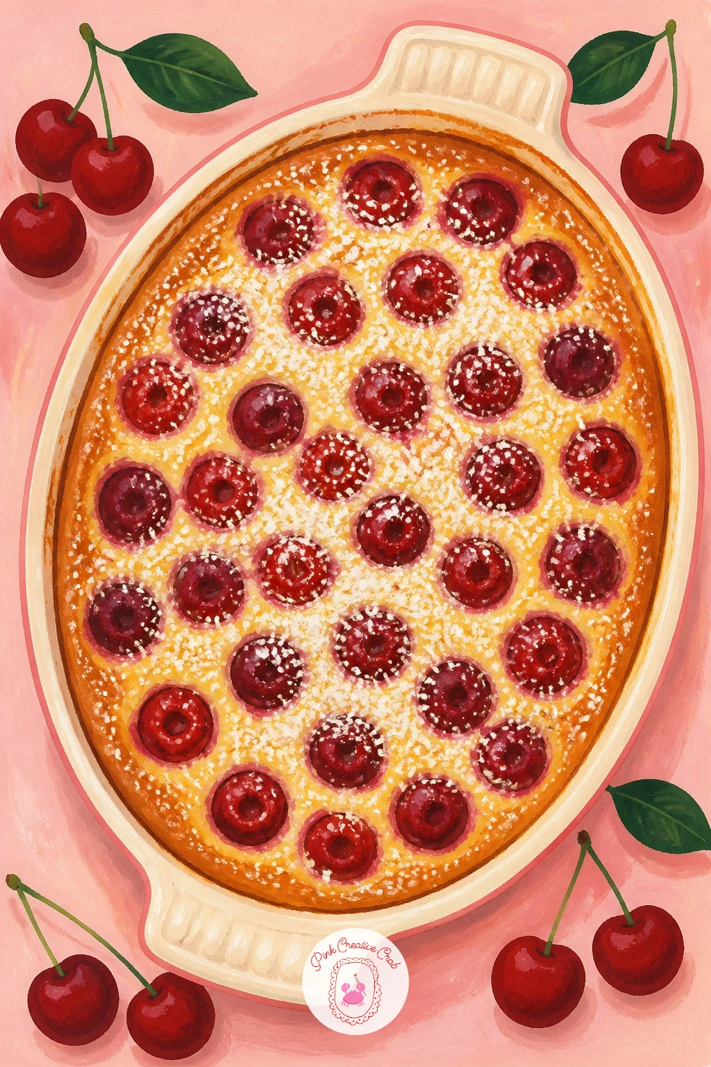Cherry Clafoutis With Powdered Sugar — Once the soda and the pie feel comfortable, try a cherry clafoutis dusted with powdered sugar, which is really just a