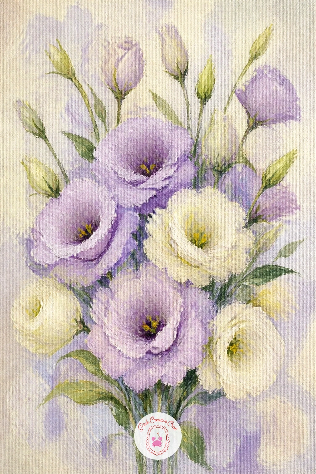 Lisianthus Bouquet — Switch to a more delicate bloom with a lisianthus bouquet, chosen for its thin, almost tissue-like petals that paint beautifully with a