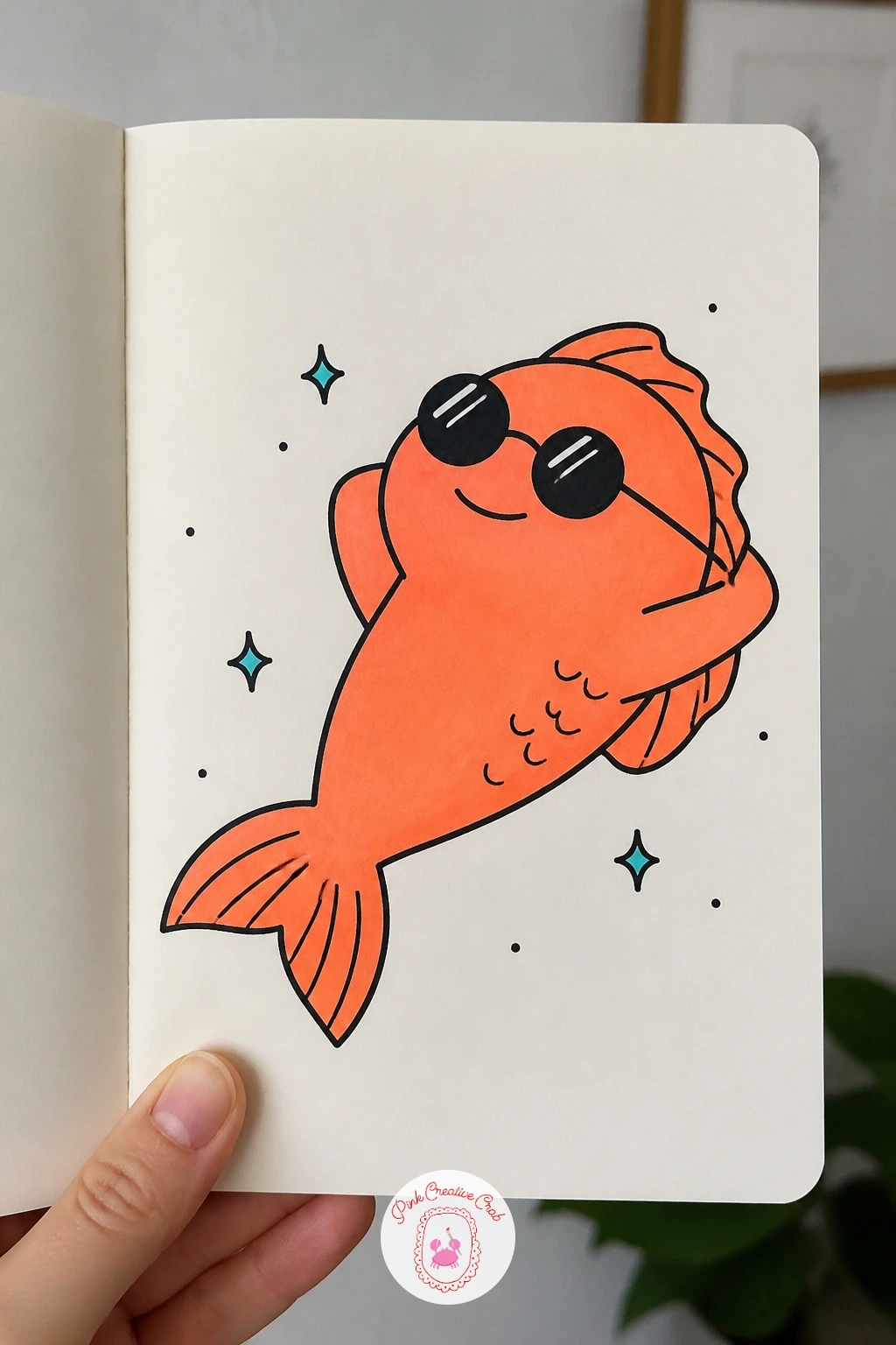 Fish With Sunglasses — Give a fish some attitude with a pair of sunglasses. Fish doodles