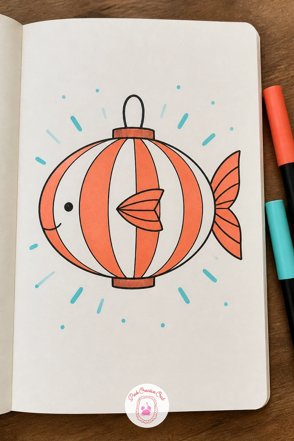 Fish Lantern — Turn a fish into a glowing lantern shape for a cozier subject. Fish doodles
