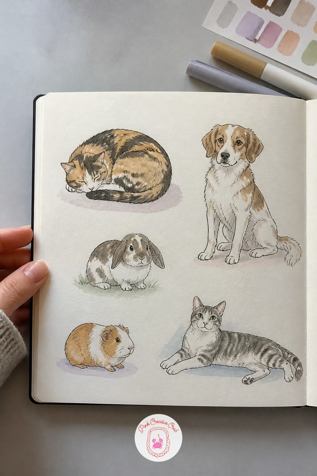 Page of My Pets — Give a full page of my pets to every animal in your household, a natural follow up if the cat portrait already won you over. First page of