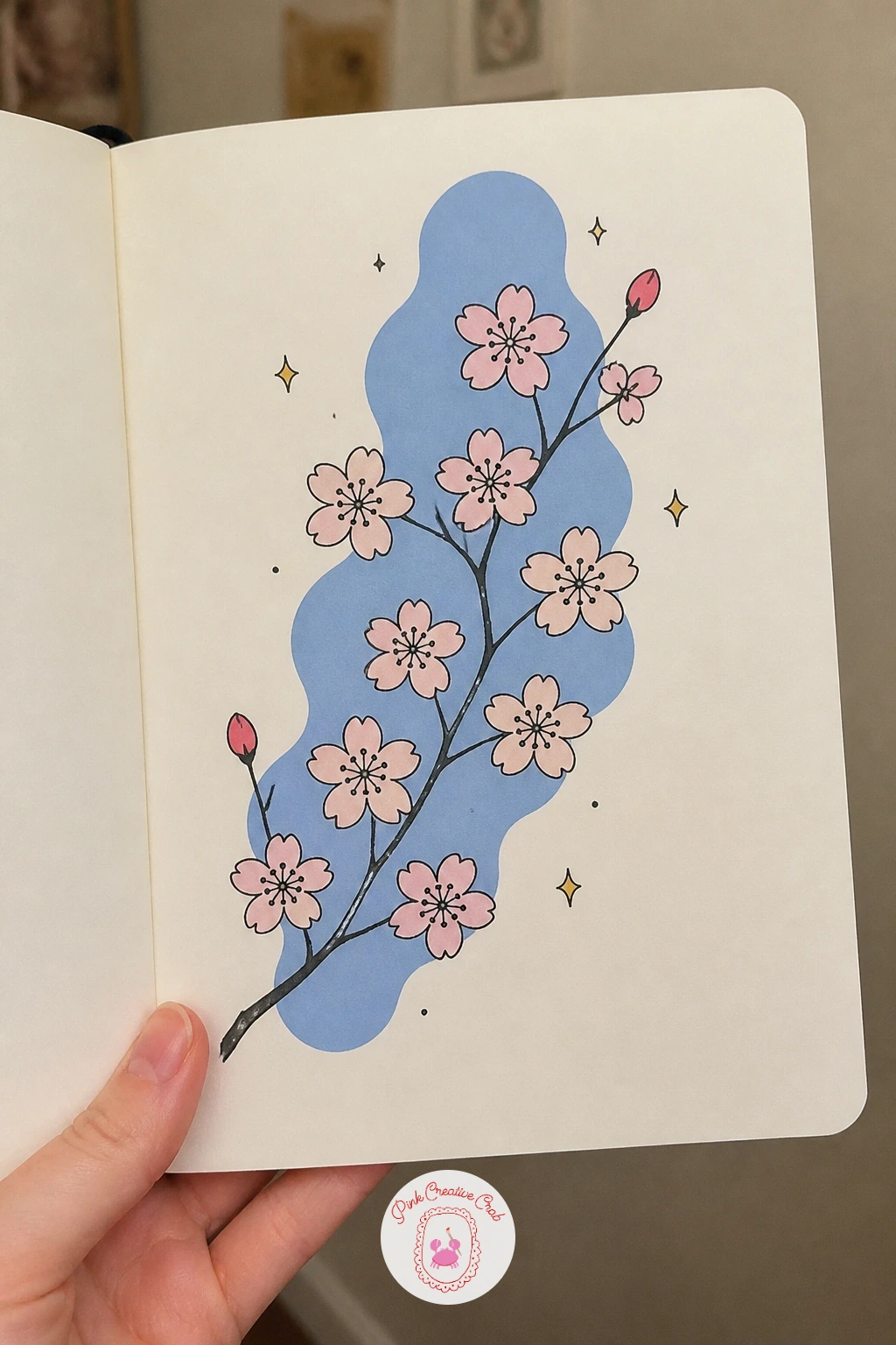 Sakura Branch in Bloom — Switch to a plant subject with the sakura branch, which is forgiving because every blossom can be a slightly different size. Japanese