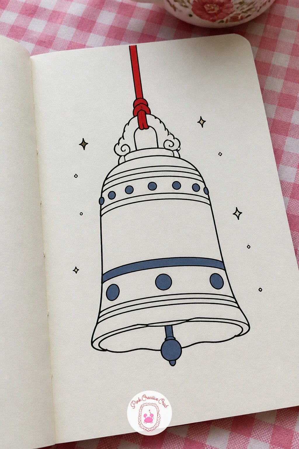 Hanging Temple Bell — The temple bell is a good steady shape after the fiddly dango balls, since it is really just a bell curve and a thick base ring. Japanese