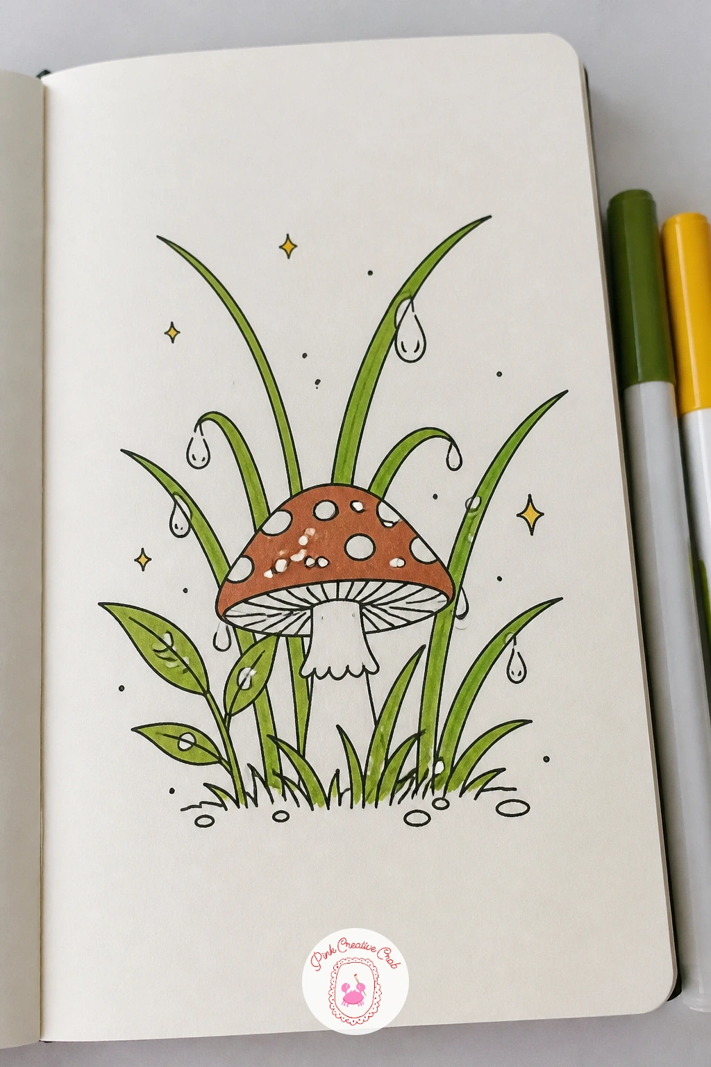 Mushroom After Rain — Stay low to the ground with a small rounded mushroom popping up after a spring shower, a tiny subject that still carries a whole scene.