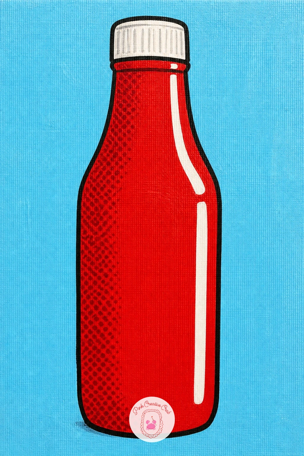 Ketchup Bottle — Keep the diner mood going with a ketchup bottle, a tall tapered shape that depends on getting the cap and neck proportions right before
