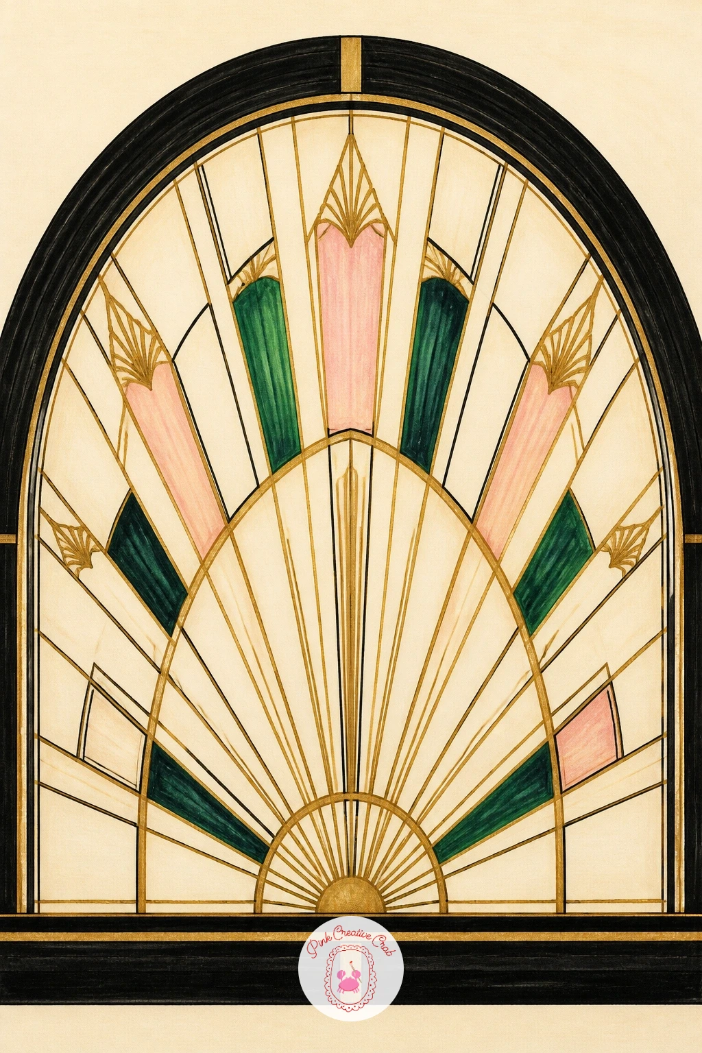 29 Art Deco Drawing Ideas of Gatsby Glamour, Fans and Geometric Gold