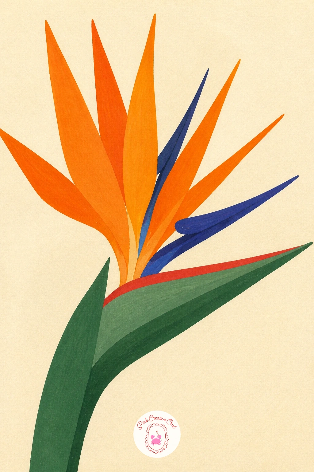 Bird of Paradise — Leave the orchids behind for a bird of paradise, whose pointed orange and blue petals burst from a boat-shaped bract like a flame. Orchid