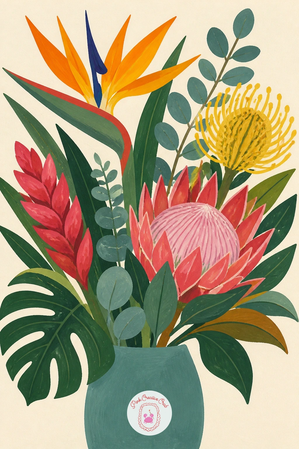 Exotic Bloom Bouquet in a Vase — Bring several of these flowers together for an exotic bloom bouquet in a vase, a good way to combine favorites from earlier in