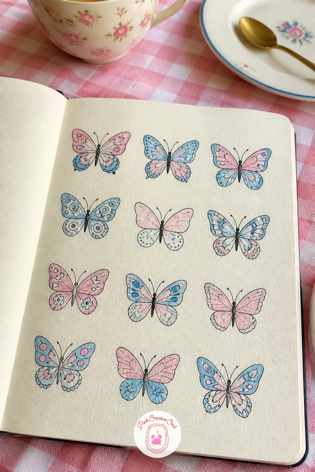Butterflies With Patterns — Butterflies with patterns give you a proportion check built right into the subject, since both wings on each butterfly need to